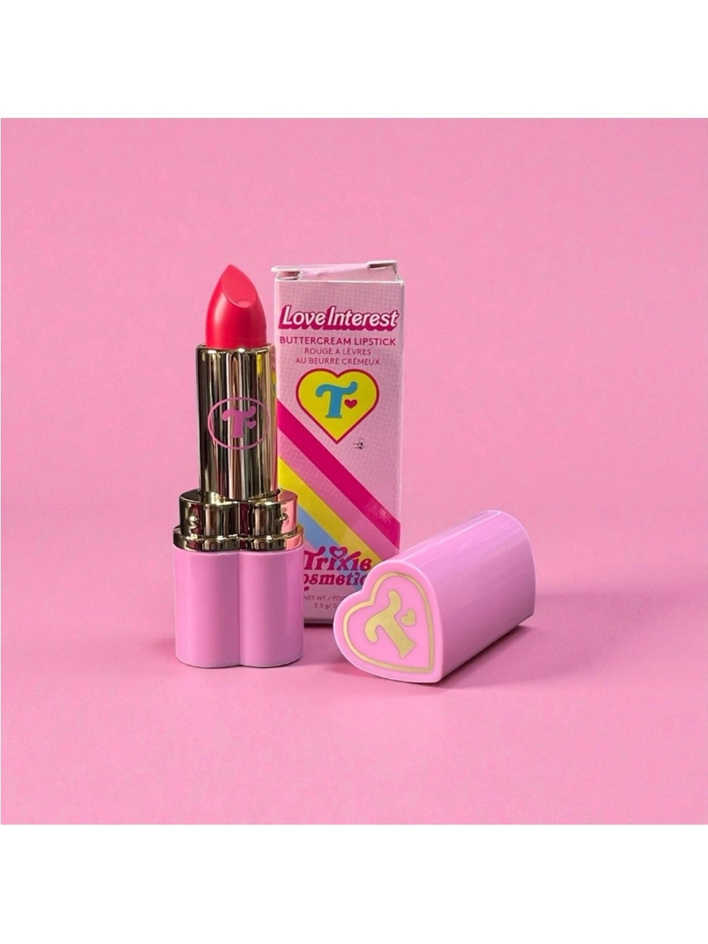 Trixie Cosmetics Love Interest Buttercream Lipstick — Bright Pink-Red